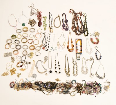 Lot 194 - Large collection of modern costume jewellery to include bangles, bracelets, necklaces, etc