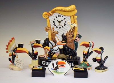 Lot 598 - Four Roual Doulton limited edition Guinness advertising figures, 250th anniversary clock, etc