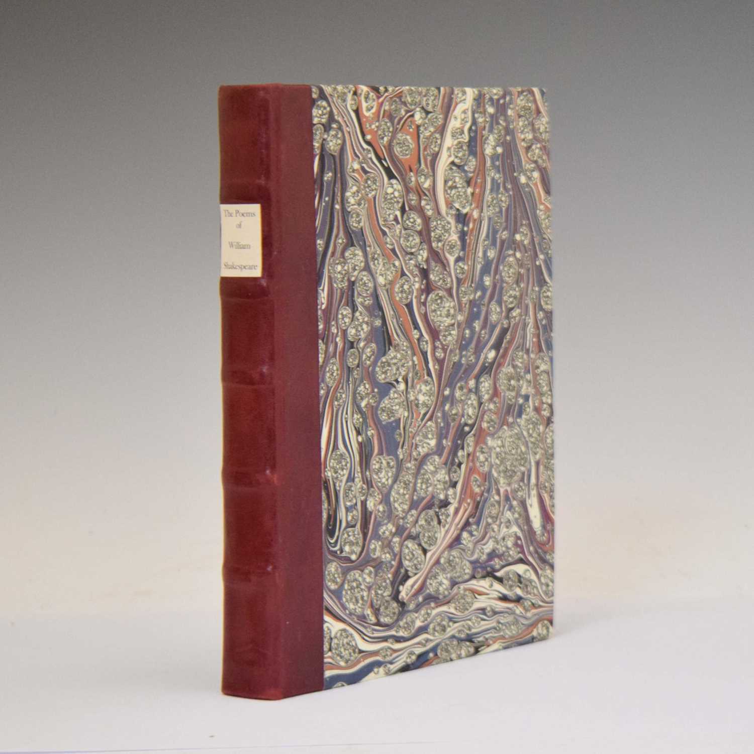 Lot F.S. Ellis (ed.), 'The Poems of William Shakespeare', Essex House Press 1899, limited edition