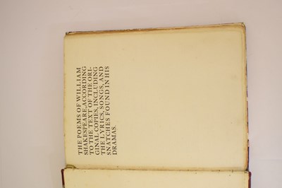 Lot F.S. Ellis (ed.), 'The Poems of William Shakespeare', Essex House Press 1899, limited edition