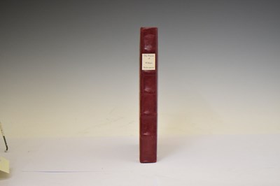 Lot F.S. Ellis (ed.), 'The Poems of William Shakespeare', Essex House Press 1899, limited edition
