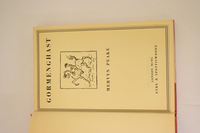 Lot Mervyn Peake, ‘Gormenghast’, first edition 1950, with dustwrapper