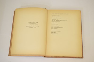 Lot Oscar Wilde, ‘A Woman of No Importance’, first edition 1894, limited to 500 copies