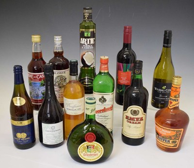 Lot 844 - Quantity of spirits, white wine, etc