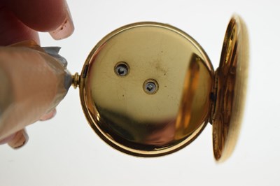 Lot Baume, Geneve - Early 20th century 18K yellow metal open face fob watch
