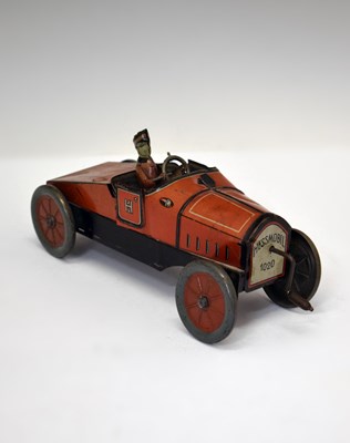 Lot Early 20th century German made Hessmobil 1020 tinplate clockwork racing car