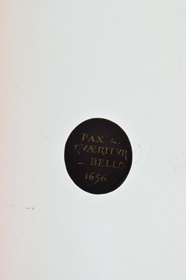 Lot 31 - Cromwellian Interest - Double-sided diamond enamelled portrait miniature pendant