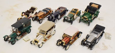 Lot 502 - Franklin Mint - Group of nine precision diecast model vehicles