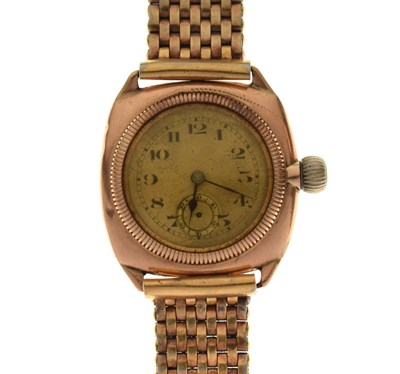Lot Rolex - 'Extra Prima' 1920s 9ct gold cased bracelet watch, ref. 274.789