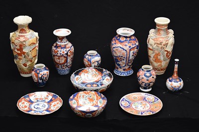 Lot 643 - Collection of Japanese Imari and Satsuma porcelain
