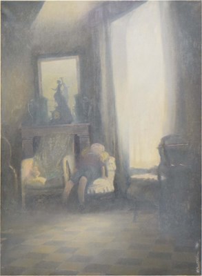 Lot 718 - Martin Bickley (British, b. 1947) - Oil on canvas - 'La Domaine'