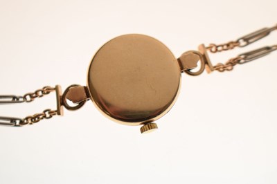 Lot Rolex - Lady's 1950s 'Precision' 9ct gold bracelet watch