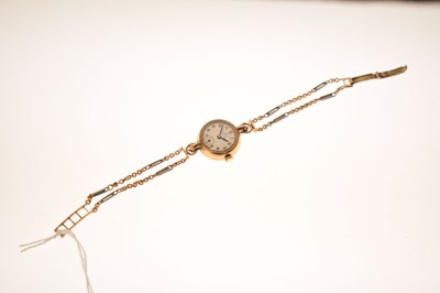 Lot Rolex - Lady's 1950s 'Precision' 9ct gold bracelet watch