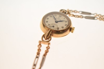Lot Rolex - Lady's 1950s 'Precision' 9ct gold bracelet watch