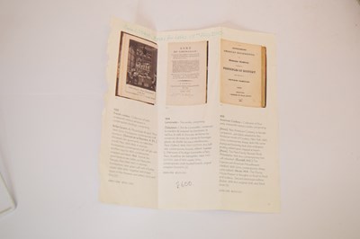 Lot 'L'Art du Limonadier', first edition 1804, and 'Mémoires D'Audiger', first edition 1869