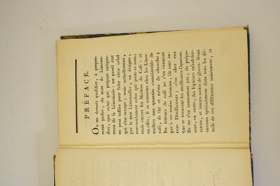 Lot 'L'Art du Limonadier', first edition 1804, and 'Mémoires D'Audiger', first edition 1869