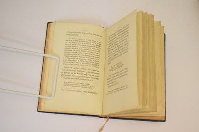 Lot 'L'Art du Limonadier', first edition 1804, and 'Mémoires D'Audiger', first edition 1869