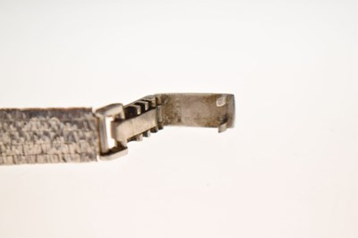 Lot Tissot - Lady's Stylist 9ct white gold bracelet watch, ref. 76055