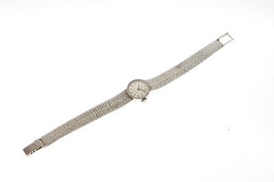 Lot Tissot - Lady's Stylist 9ct white gold bracelet watch, ref. 76055