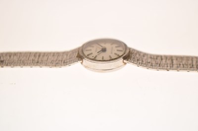 Lot Tissot - Lady's Stylist 9ct white gold bracelet watch, ref. 76055