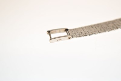 Lot Tissot - Lady's Stylist 9ct white gold bracelet watch, ref. 76055