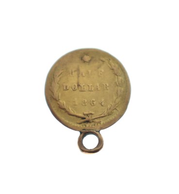 Lot 304 - United States of America gold half dollar, 1864