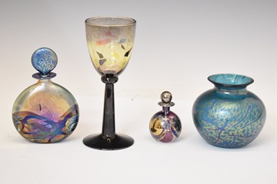 Lot 557 - Isle of Wight Glass scent bottle, etc