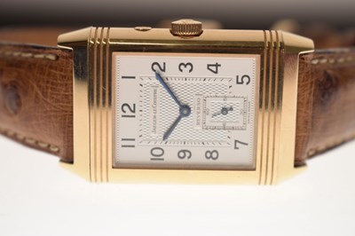 Lot Jaeger-LeCoultre - Reverso Night & Day 18k cased wristwatch, ref. 270.2.54
