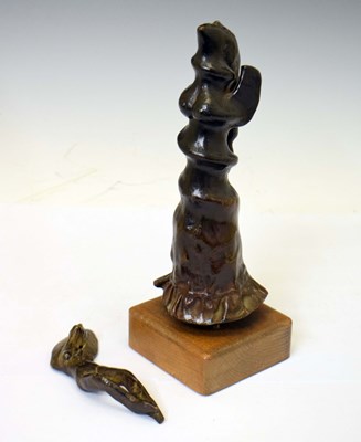 Lot 389 - Two bronze female figures