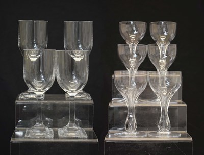 Lot 562 - Set of four Villeroy & Boch 'Orangerie' wine glasses, etc