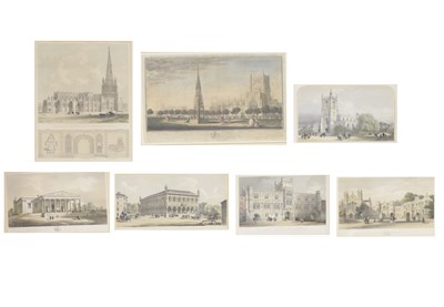 Lot 525 - After Robert West and William Henry Toms, 18th century hand coloured engraving
