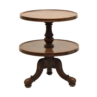 Lot 563 - Mid Victorian mahogany two-tier dumbwaiter