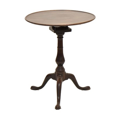 Lot 569 - George III mahogany snap-top occasional table