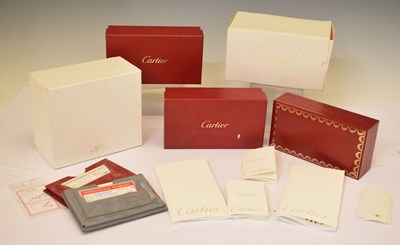 Lot 290 - Cartier - Red and gilt sunglasses box