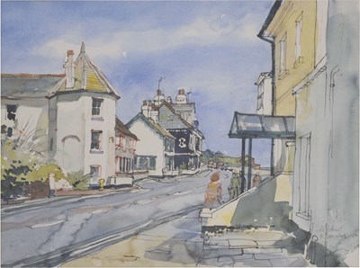 Lot 465 - Michael Rummings (Local) - Watercolour - 'Budleigh Salterton, Devon'