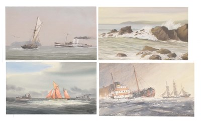 Lot 463 - Frank Winston Shipsides (1908-2005) - Watercolour - 'Contrasts', plus three works by Vincent Neave