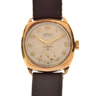 Lot 94 - Rotary Super-Sports - Gentleman's 9ct gold wristwatch