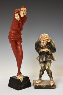 Lot 202 - 1930s painted plaster figure 'Mephistopheles'