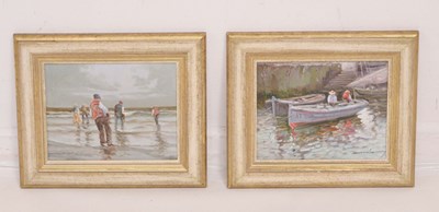 Lot 456 - Juan Martinez Araez (Spanish, 20th century) - Pair of oils on canvas