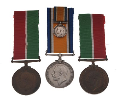 Lot 288 - Two Mercantile Marine War Medals