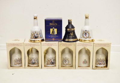 Lot 334 - Collection of ten Arthur Bell & Sons Bell's Old Scotch whisky in commemorative royal decanters