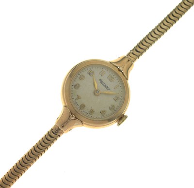 Lot 70 - Rotary - Lady's 1960s 9ct gold bracelet watch
