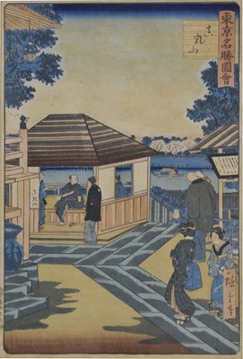 Lot 409 - Japanese woodblock print from the 'Famous Places' series by Hiroshige III