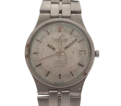 Lot 55 - Omega - Constellation Chronometer Electric bracelet watch (for spares and repairs)