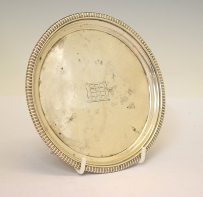 Lot 218 - George III silver-mounted coaster