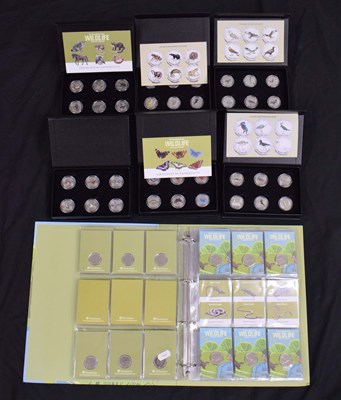 Lot 163 - Bailiwick of Guernsey - Quantity of coins from The Great British Isles Wildlife ten-pence coin sets