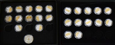 Lot 147 - Westminster Mint - Quantity of proof coins from two limited edition 50 pence collections