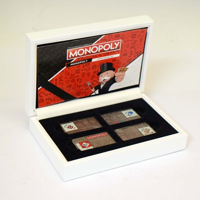 Lot 154 - Samoa - Monopoly Game Board Set comprising four fine silver 1oz ingots