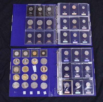 Lot 166 - Two albums of GB presentation commemorative coins