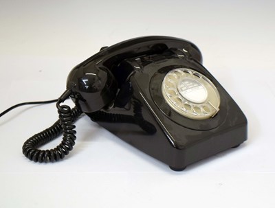 Lot 240 - 1960s vintage black GPO telephone no 706 L PX 61/2